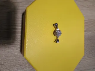 Broche plata circonitas para collar