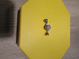 Broche plata circonitas para collar