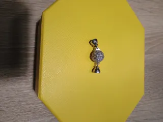 Broche plata circonitas para collar