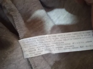 Chaquetón beige talla única