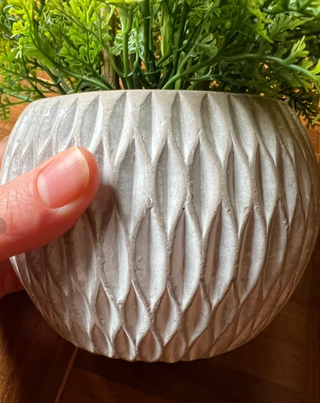 Piantina Artificiale Grigio/Verde