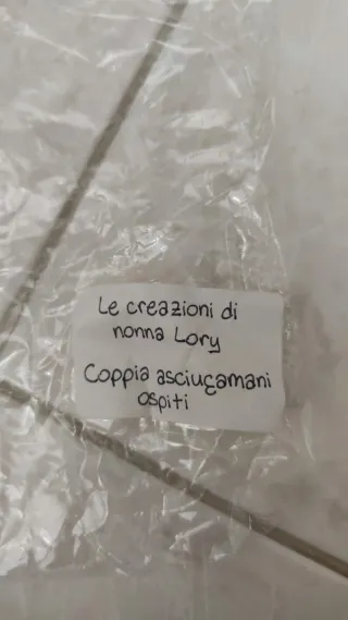 Coppia asciugamani cuori 41x31 cm