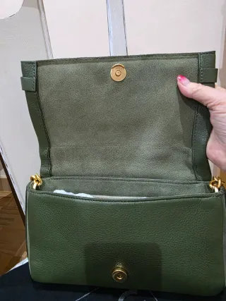 Bolso Purificación García Cadena Dorada Verde