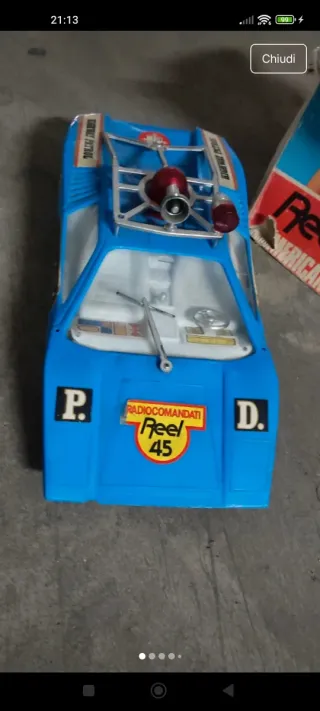 Macchina Polizia Vintage Radiocomandata Reel 45