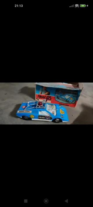 Macchina Polizia Vintage Radiocomandata Reel 45