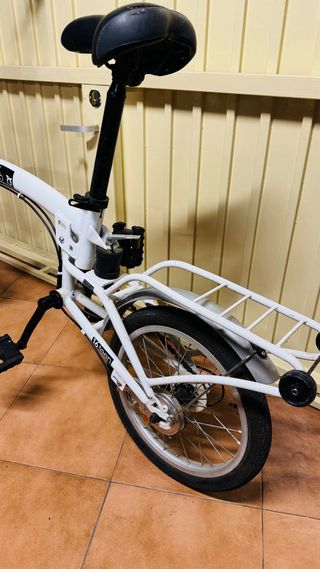 Bicicleta Plegable Blanca