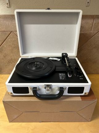 Tocadiscos Maletín Vintage Blanco