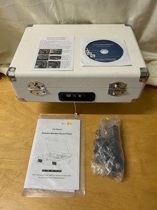 Tocadiscos Maletín Vintage Blanco