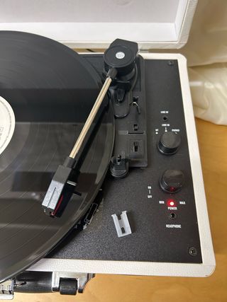 Tocadiscos Maletín Vintage Blanco