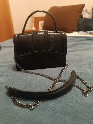 Bolso fiesta negro Zara