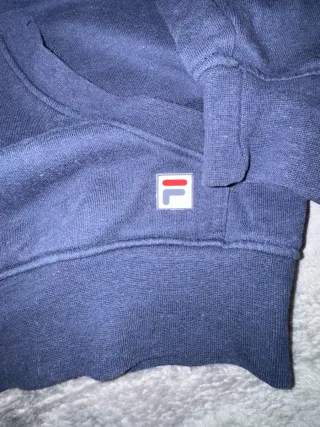 Chaqueta Hoddie Clasic Retro Y2K FILA azul verde M