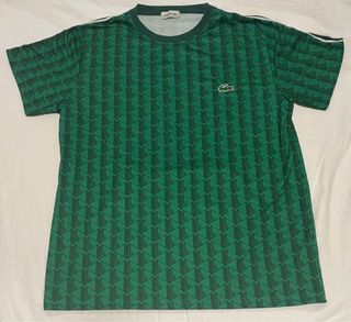 Camiseta Lacoste Verde Estampada