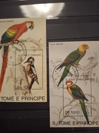 Sellos Aves Santo Tomé y Príncipe