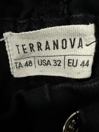 Pantaloni neri Terranova modello jeans donna tg 48