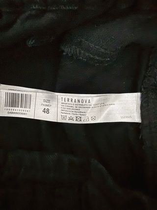 Pantaloni neri Terranova modello jeans donna tg 48
