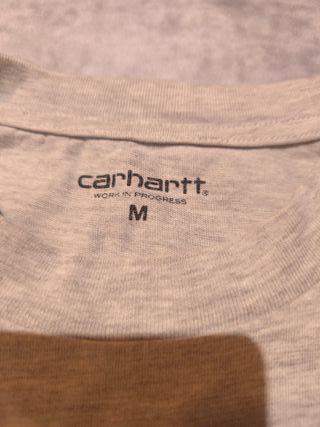 Camiseta Carhartt Gris Manga Larga Talla M Ref-785