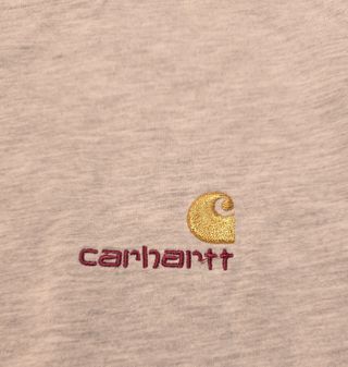 Camiseta Carhartt Gris Manga Larga Talla M Ref-785