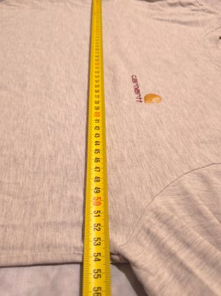Camiseta Carhartt Gris Manga Larga Talla M Ref-785