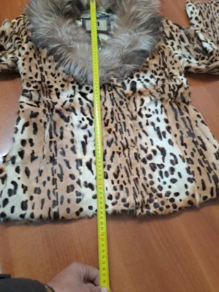 Cazadora Mayjas leopardo con cuello pelo