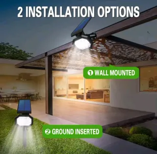 2 Farolas Solares Led para Suelo o Pared