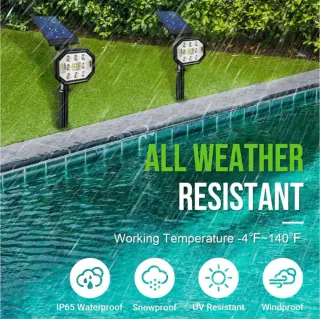 2 Farolas Solares Led para Suelo o Pared