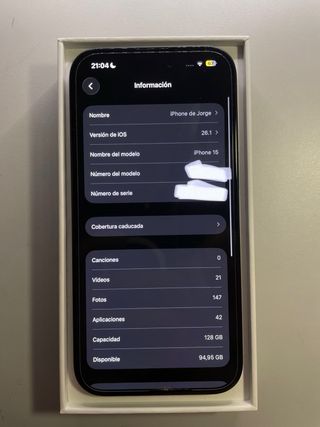 OFERTA!! iPhone 15 128GB Negro
