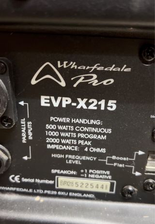 Altavoces Doble 15 Pasivos 500W