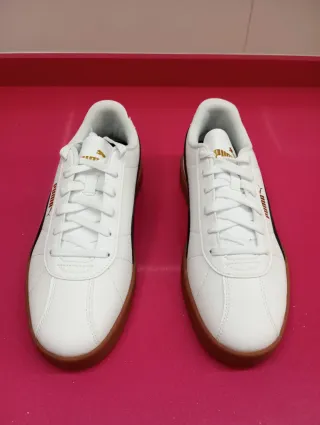 Zapatillas Puma Hombre Blancas y Negras