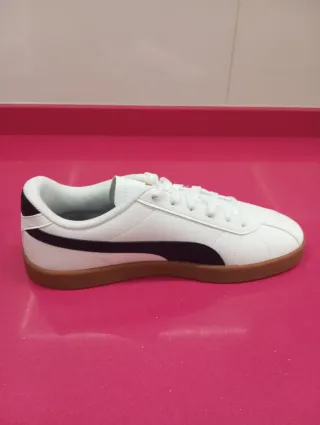 Zapatillas Puma Hombre Blancas y Negras