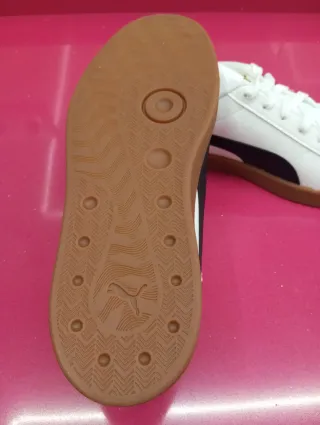 Zapatillas Puma Hombre Blancas y Negras