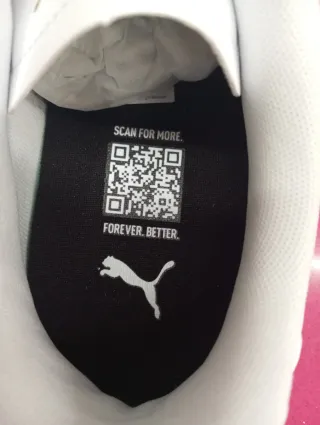 Zapatillas Puma Hombre Blancas y Negras