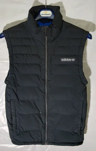 Gilet Bomber Smanicato Adidas Nero