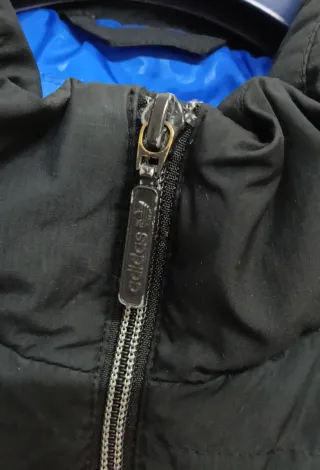 Gilet Bomber Smanicato Adidas Nero