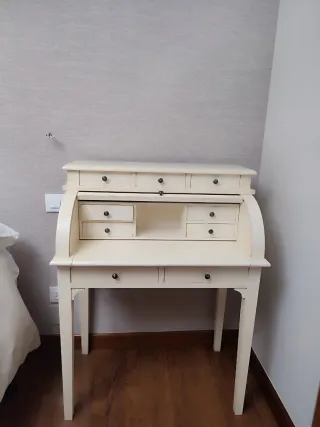Tocador escritorio madera beige