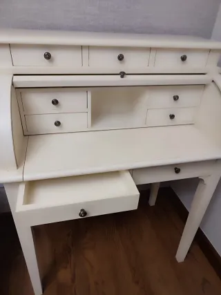 Tocador escritorio madera beige