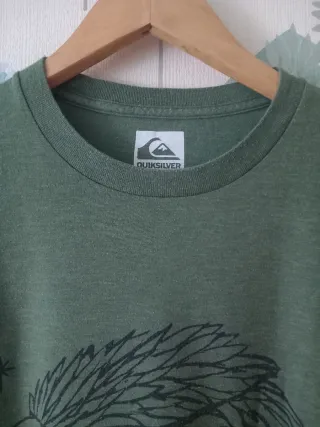 Camiseta Quiksilver Verde Militar Águila