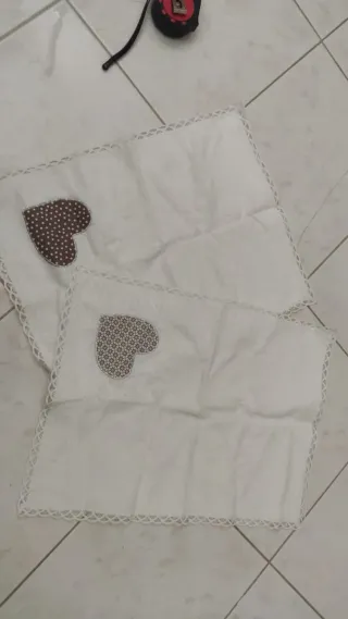 Asciugamani cotone fatti a mano con cuori