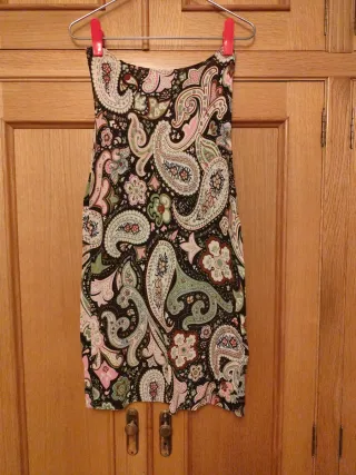 Vestido Mango Talla S Estampado Paisley