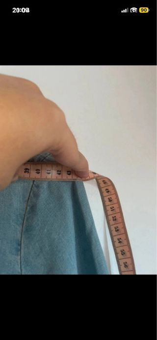 Camisa vaquera chica con abalorios Talla L