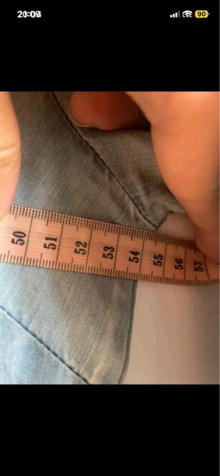 Camisa vaquera chica con abalorios Talla L