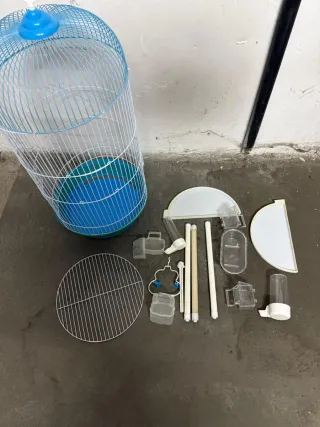 Jaula Redonda Alargada para Pájaros