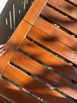 Mesa y 2 Sillas Plegables Terraza