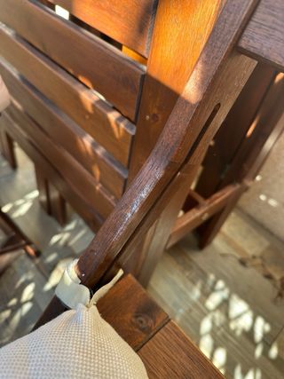 Mesa y 2 Sillas Plegables Terraza