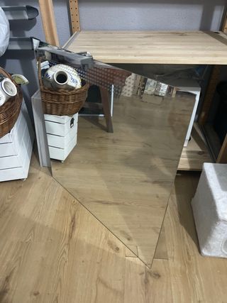 Espejo de cristal con foco incluido