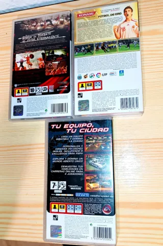 Lote 3 Juegos PSP: 300, pes 6, need For speed