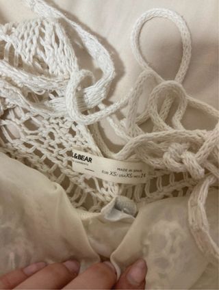 Vestido blanco de crochet