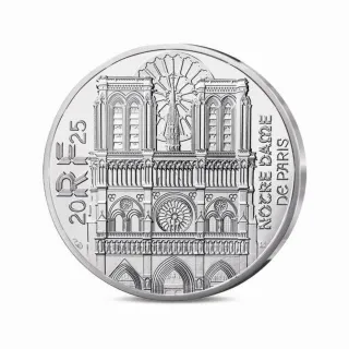 Francia 2025 moneda plata 10€ Notre Dame París