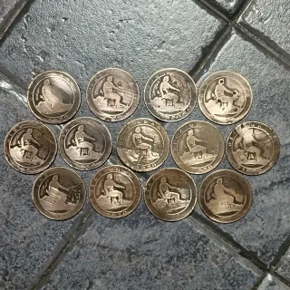 13 Monete Spagna 1870 Governo Provvisorio