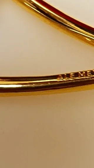 Pulsera Pandora Corazón Rígido Dorada