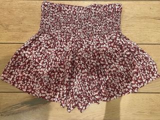 Minifalda pantalón floral